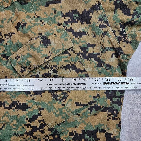 USMC Digital Woodland Camo Combat Jacket Size Medium BDU Cargo gorpcore outdoor - Picture 5 of 15